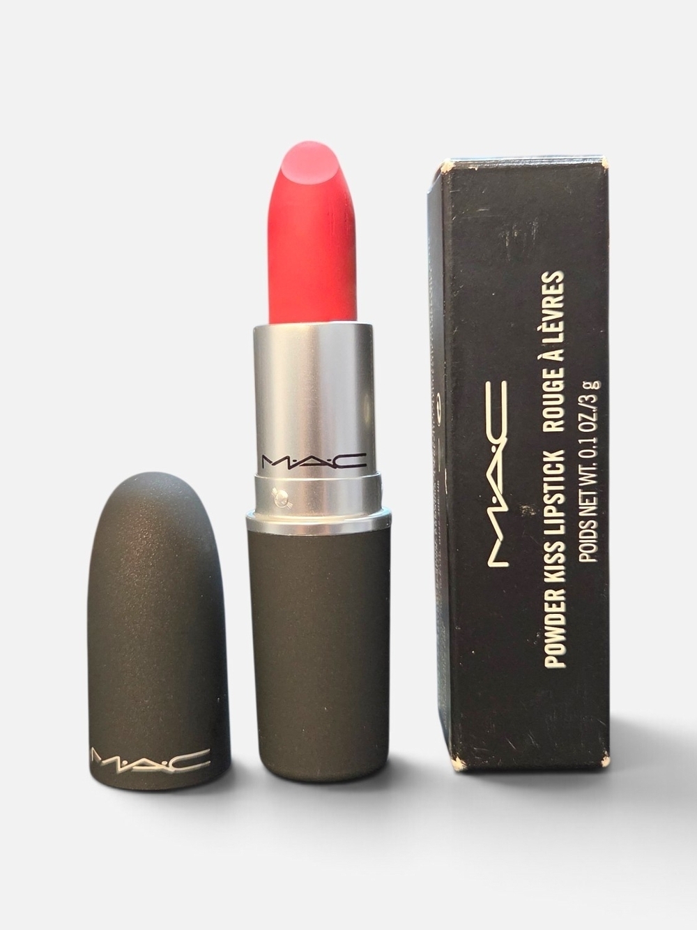 MAC Cosmetics Powder Kiss Lipstick "Devoted to Chili - Full Size NIB